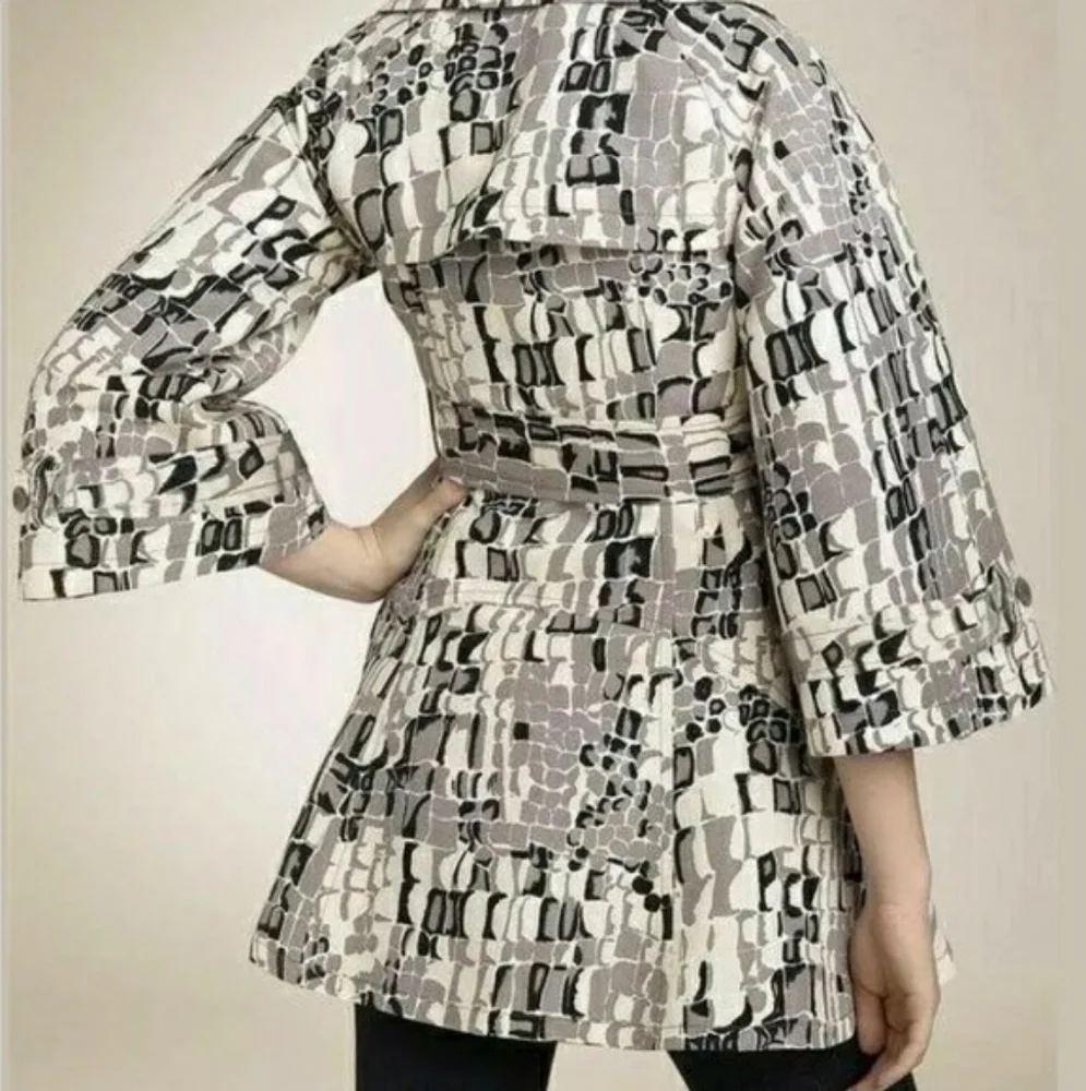 Nanette Lepore 'Racy Croc' Trench Coat